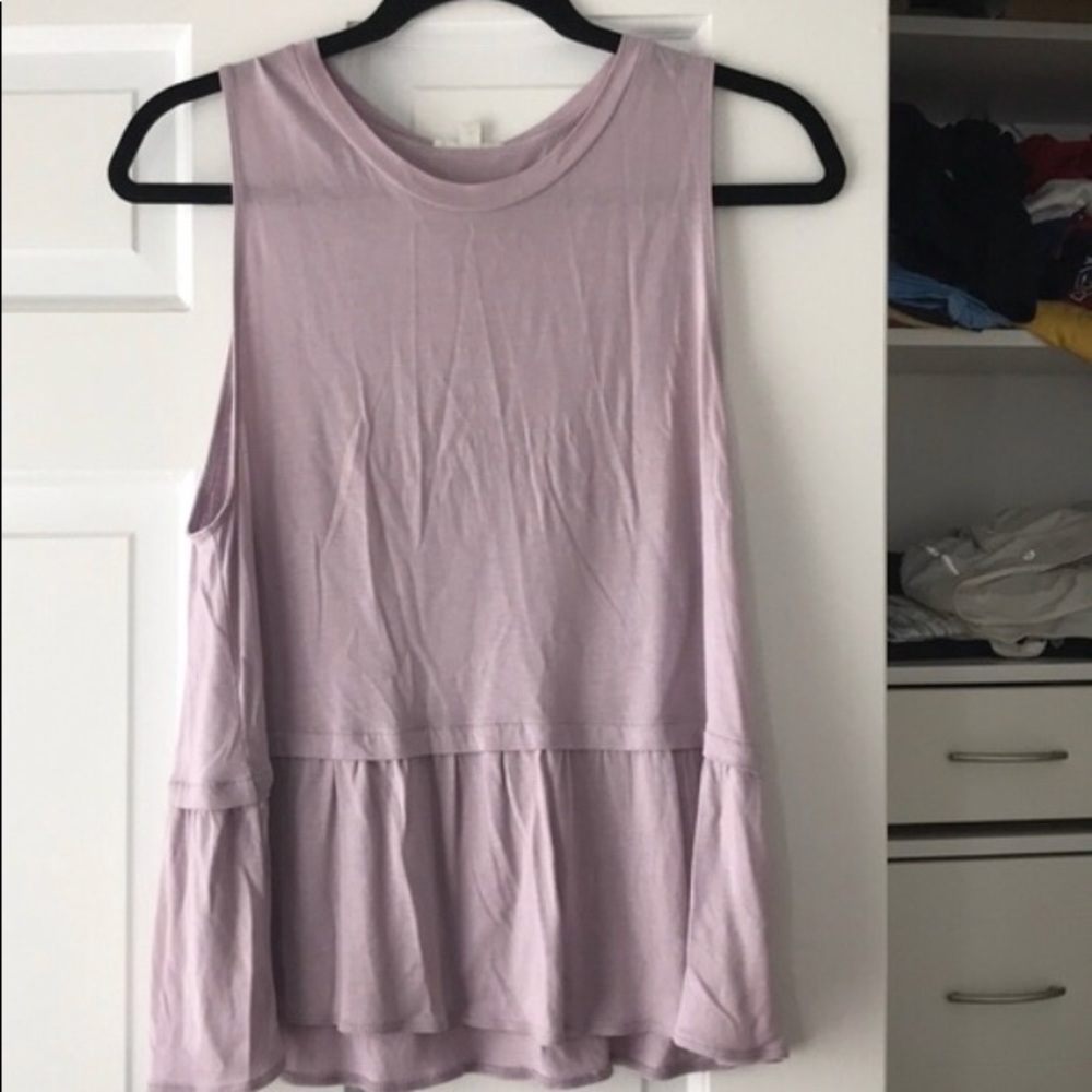 Aritzia Wilfred Super Soft Light Purple Tank!